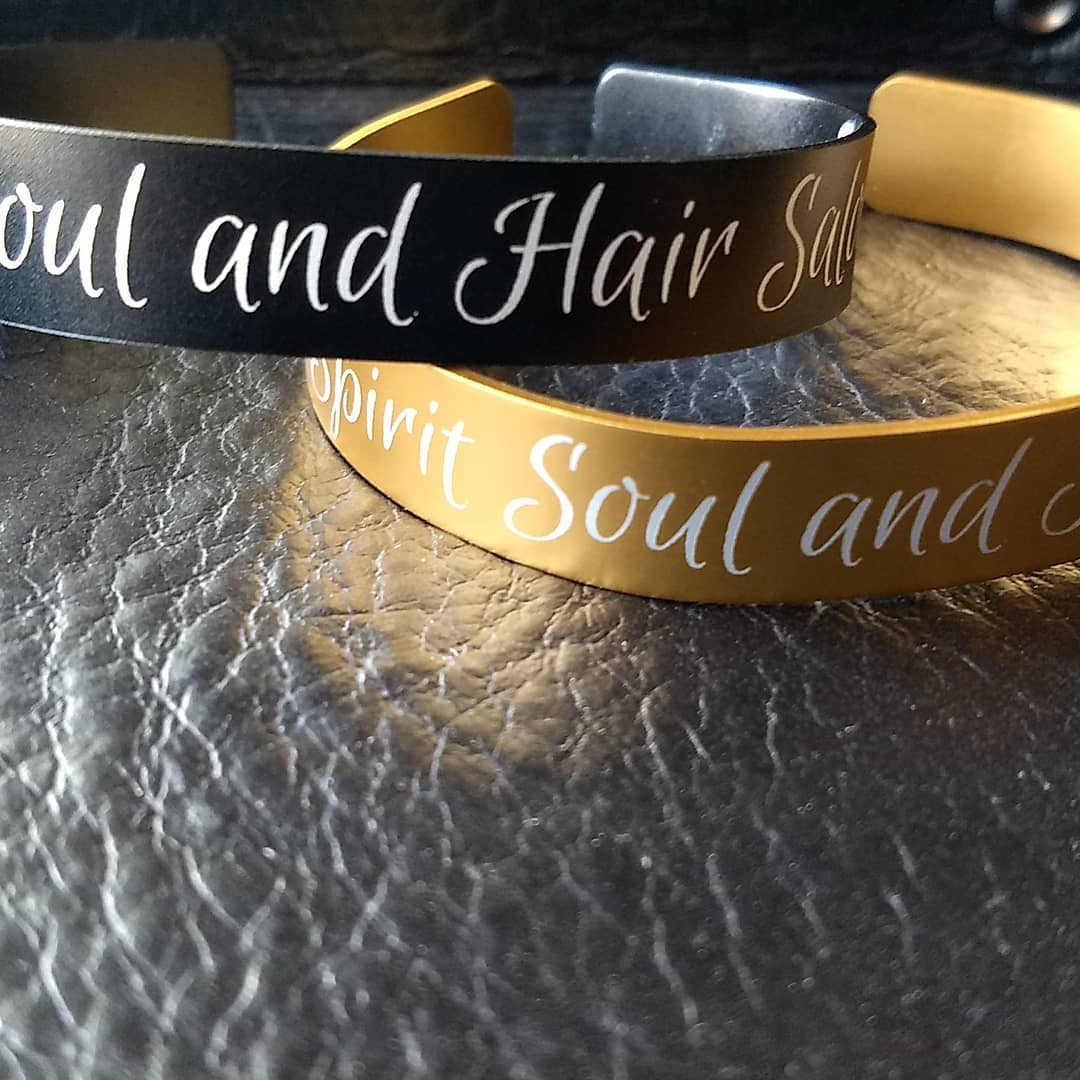 Laser Engraved Metal Bracelet