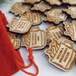Christmas Activity Tokens | Engraved Wood