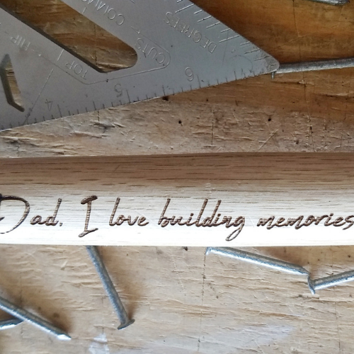 Custom Wood Engraved Hammer | Father's Day